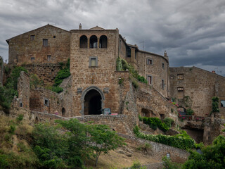 Porta Santa Maria (Santa Maria gate) at Civita di Bagnoregio, Italy