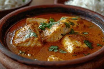 Spicy Fish Curry in Tomato Coconut Sauce - Gourmet Dish for Culinary Enthusiasts