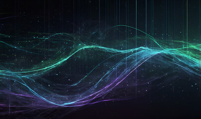 Pulsating streams of data in digital networked space