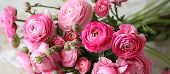 Pink Ranunculus Bouquet for Wedding