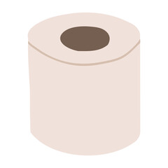 vector toilet paper, flatt art, cardboard sleeve, recycling