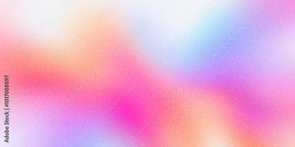 Poster grain noise colors gradient abstract background. pink purple colors gradient or holograph mesh and h