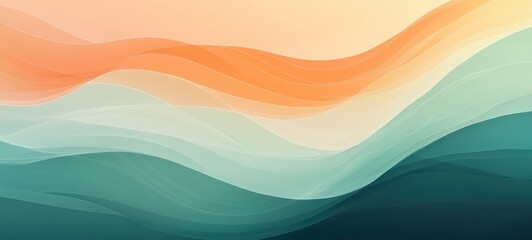 Fototapeta premium A minimalist, abstract illustration with clean lines and subtle color gradients, offering a sleek, modern design perfect for digital applications or home decor