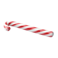 Fototapeta premium Christmas Candy Cane Isolated on Transparent Background