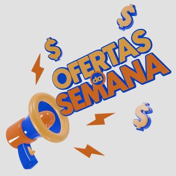 3d selo promocao da semana ofertas de supermercado, super ofertas ofertas da semana