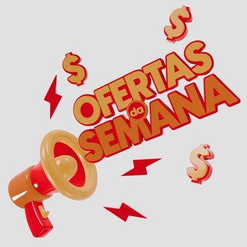 3d selo promocao da semana ofertas de supermercado, super ofertas ofertas da semana