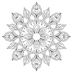 Perfect Mandala Coloring Page with Intricate Geometric Patterns