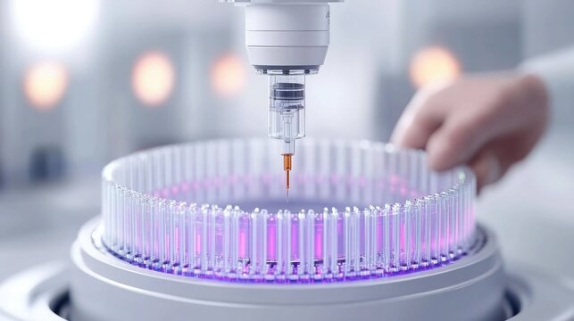 Precision syringe delivery system in a laboratory for liquid handling at a research facility