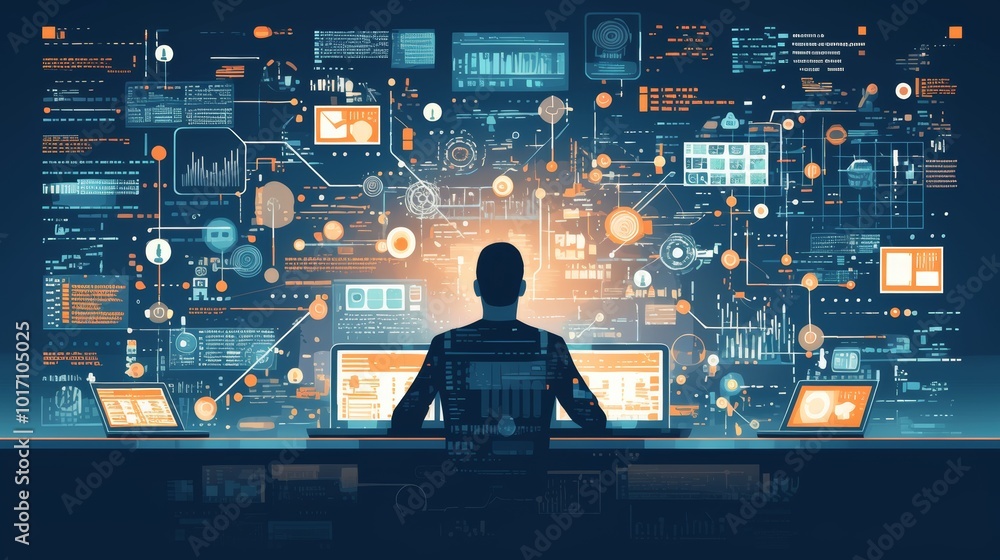 Poster technological innovation and digital interface for software development