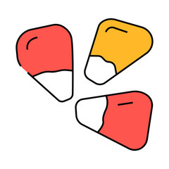 grain pomegranate red fruit line icon vector. grain pomegranate red fruit sign. isolated symbol illustration