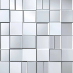 Reflective Elegance: Sleek Mirror Texture in 3D Relief