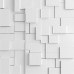 Obraz premium Simplistic Elegance in White: A Minimalistic 3D Texture Revisited