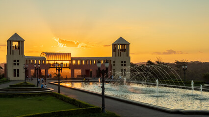 Tanguá Park, Curitiba, Paraná, Brazil, April 2024 - Beautiful tourist attraction in southern...