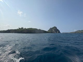 Sea view of the Fernando de Noronha archipelago