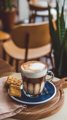 cup of coffee on a table