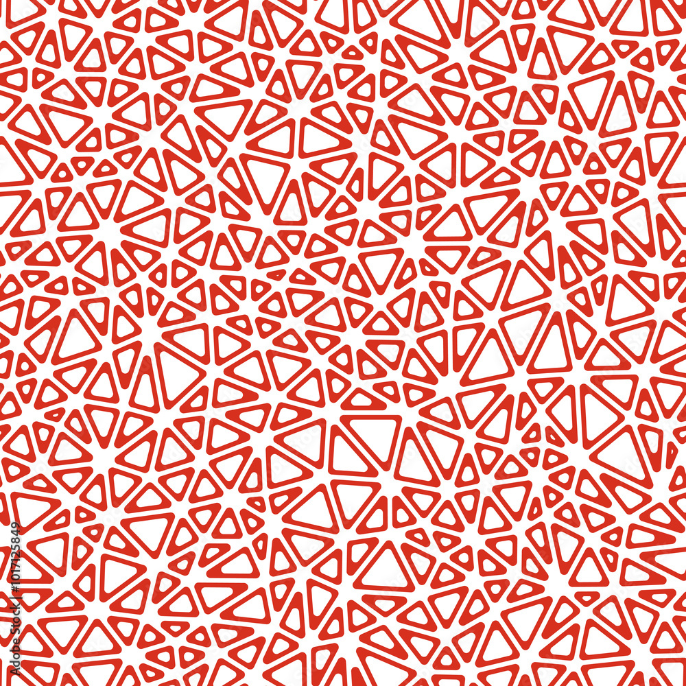 Poster abstract mosaic background. small triangles size. solid color style. rounded triangular cells outlin