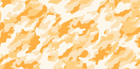 Yellow camouflage pattern for army. Trendy camouflage military pattern, seamless texture for fashion design	
