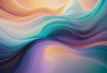 Obraz premium Fluid Gradient with MidnightBlue, Cyan, SaddleBrown, Silver and Dark Goldenrod Transitions