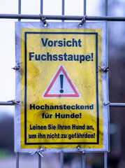 Vorsicht Fuchsstaupe!