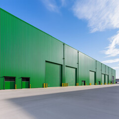 Obraz premium Fresh and Inviting Facade of a Natural Foods Distribution Hub