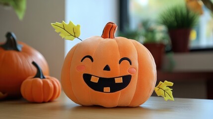 Adorable Halloween Pumpkin Plush Toy