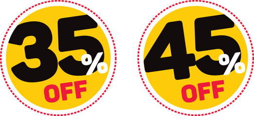 35 discount 45 discount tags discount sale percent off