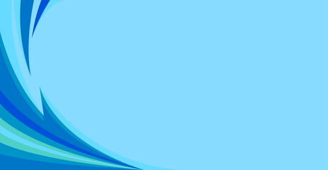 
Abstract blue sport banner background with curved geometric shapes