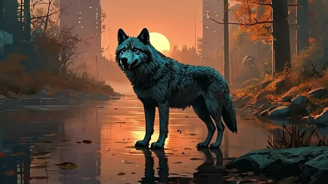 Between Dusk and Mist: The Story of a Forest Wolf