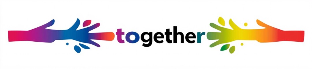 Corporate Identity DEI Background with together branding