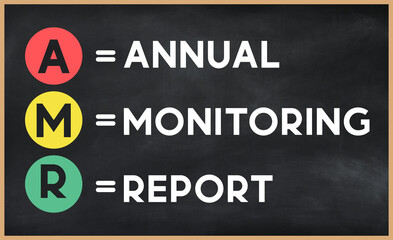 Web AMR Conversion Rate Optimization - process of increasing the percentage of conversions from a website or mobile app, acronym text on blackboard