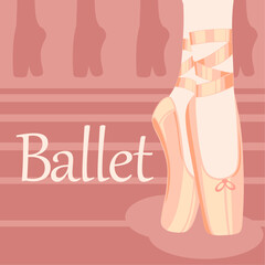 Close-up of ballet dancer slippers © Wild