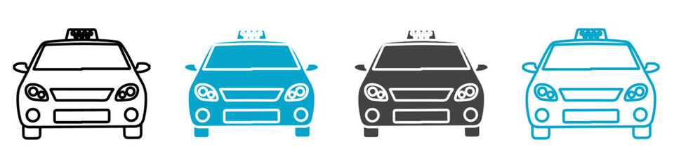 taxi icon Vector outline sign