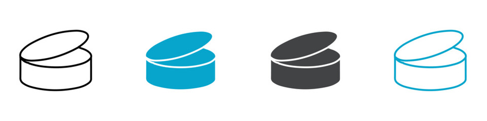 tin can icon Vector outline sign