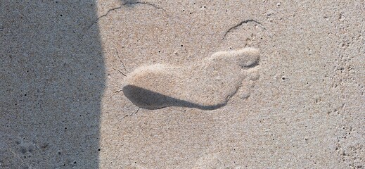 Footprint on the Beach