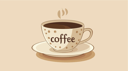 Obraz premium illustration of a cup of coffee.