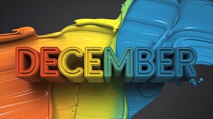 december text design