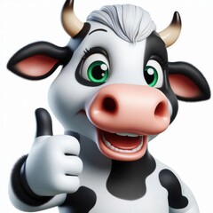 cow isolated on white background