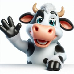 cow isolated on white background