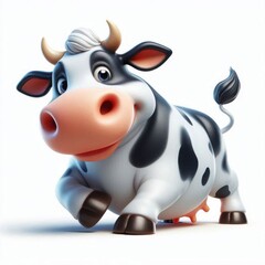 cow isolated on white background