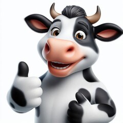 cow isolated on white background
