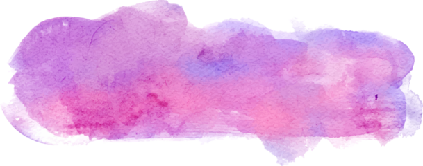 purple pink abstract watercolor shape