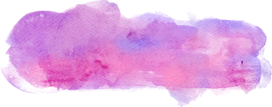 purple pink abstract watercolor shape