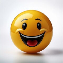 Fototapeta premium 3D happy smiley emoji face