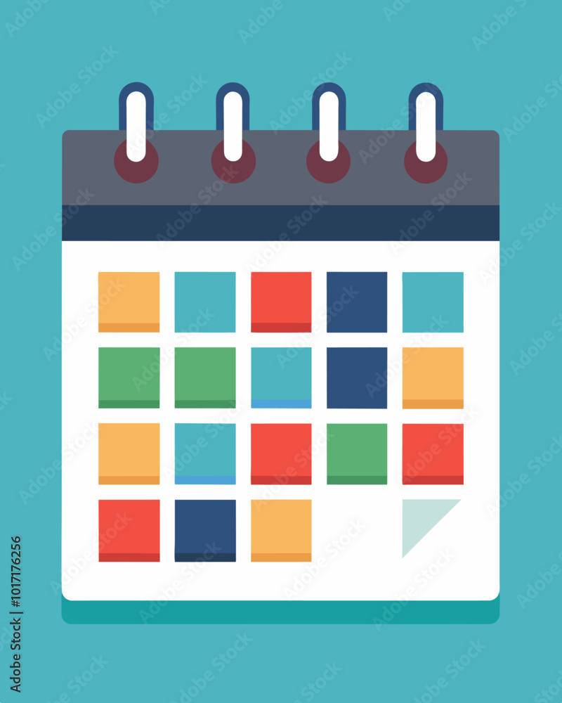 Poster a monthly calendar with different colors representing different types of expenses making it easy to 