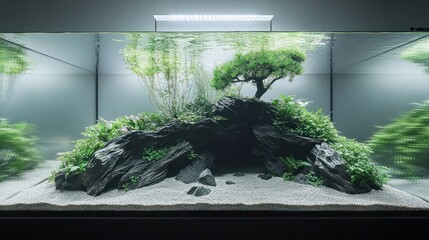 Aquascaping with a Bonsai Tree