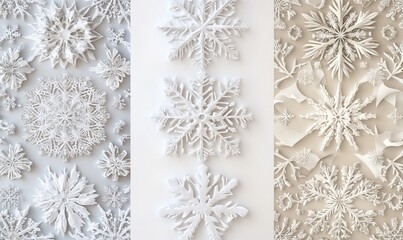 Intricate snowflake patterns delicate and elegant winter designs perfect for your home