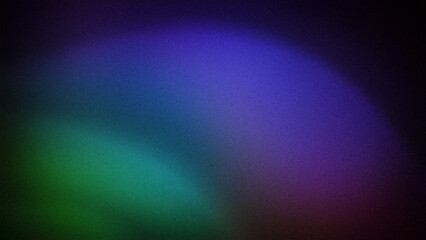 A vibrant abstract gradient background featuring a blend of purple, blue, green, and black hues with a grainy texture. Perfect for modern designs, wallpapers, and banners