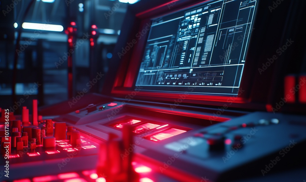 Poster stylized lines overlays with control panel for every scene