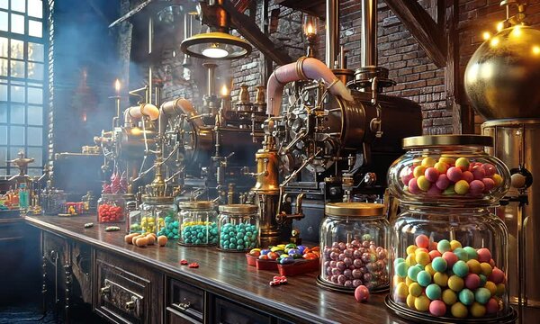 Steampunk Candy Factory