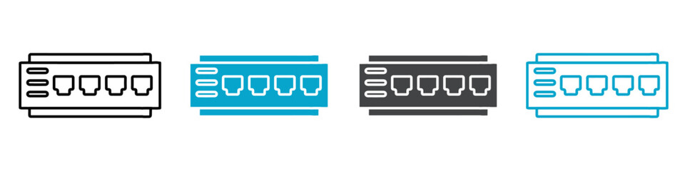 wifi router icon Simple vector set isolated
